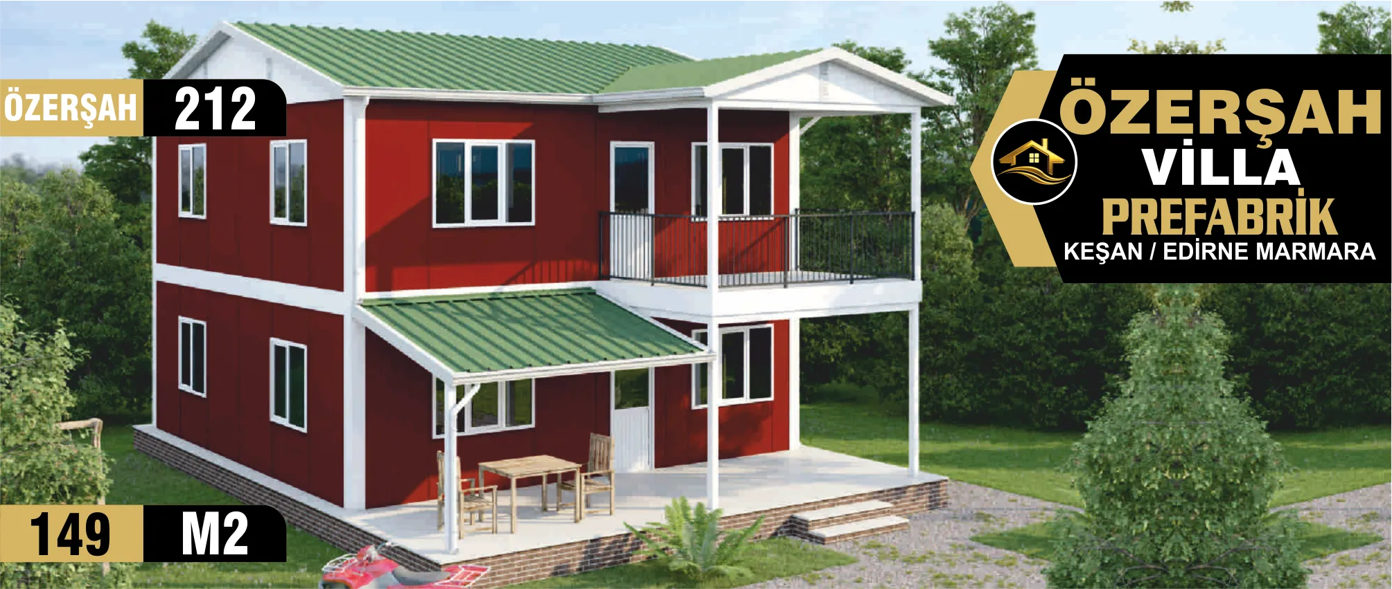 212 - 149m² İki Katlı Prefabrik Ev